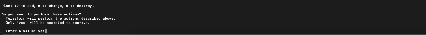 Terraform Apply Confirmation