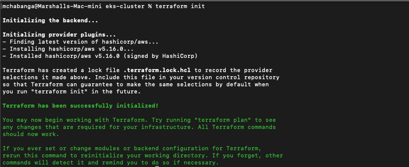 Terraform Initialization