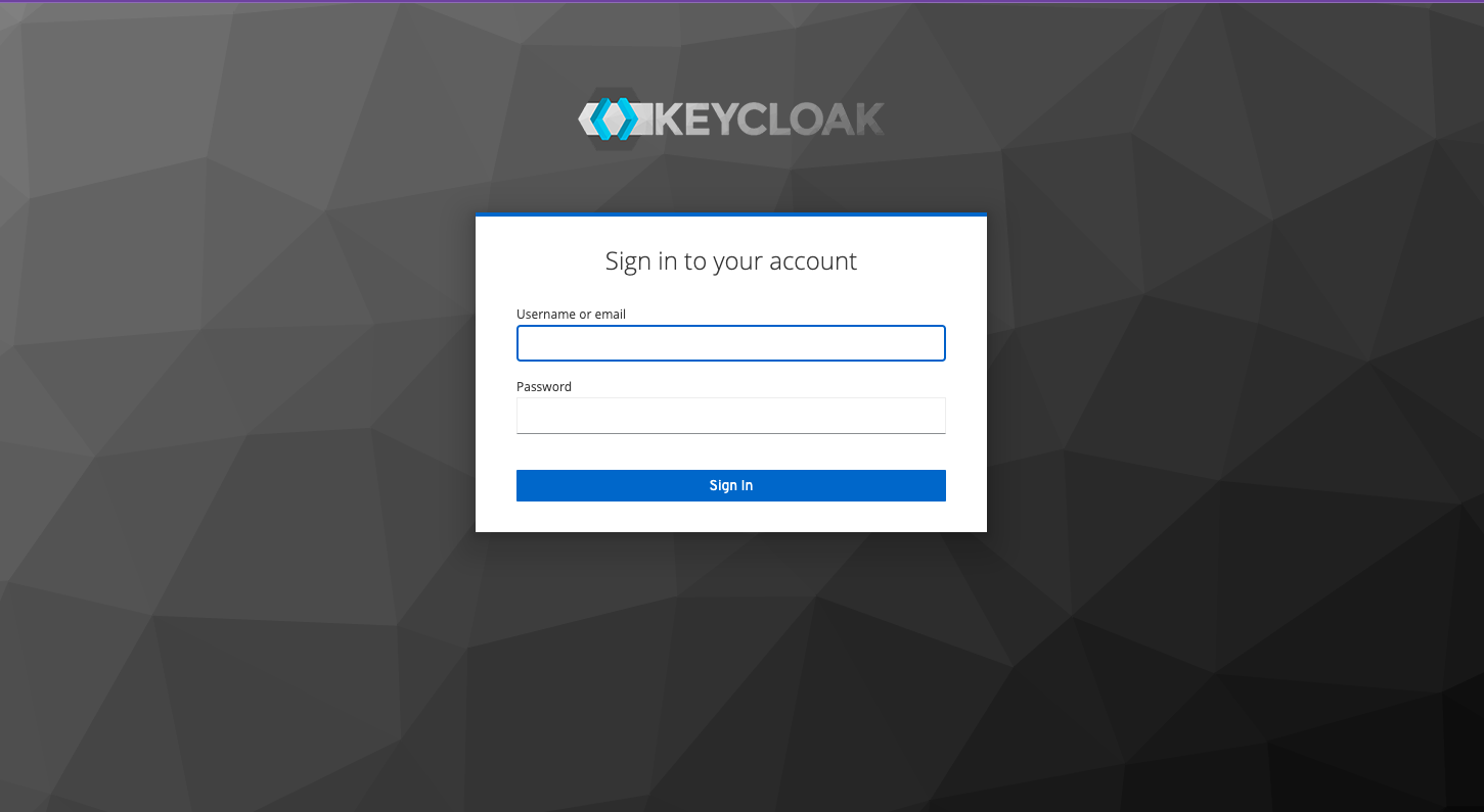 Keycloak-login-page